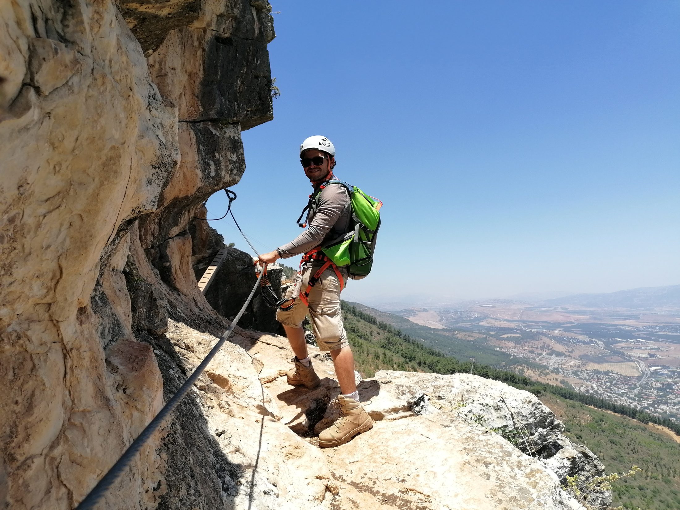 CAPRA — climber in Via Ferrata gear